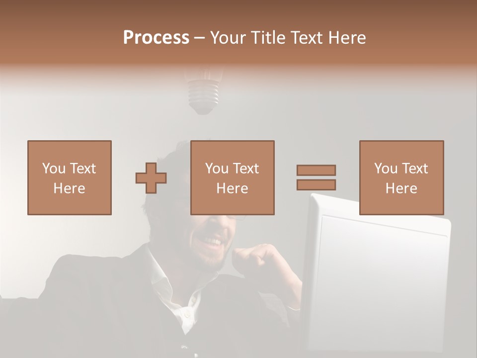 Light Background Armchair PowerPoint Template
