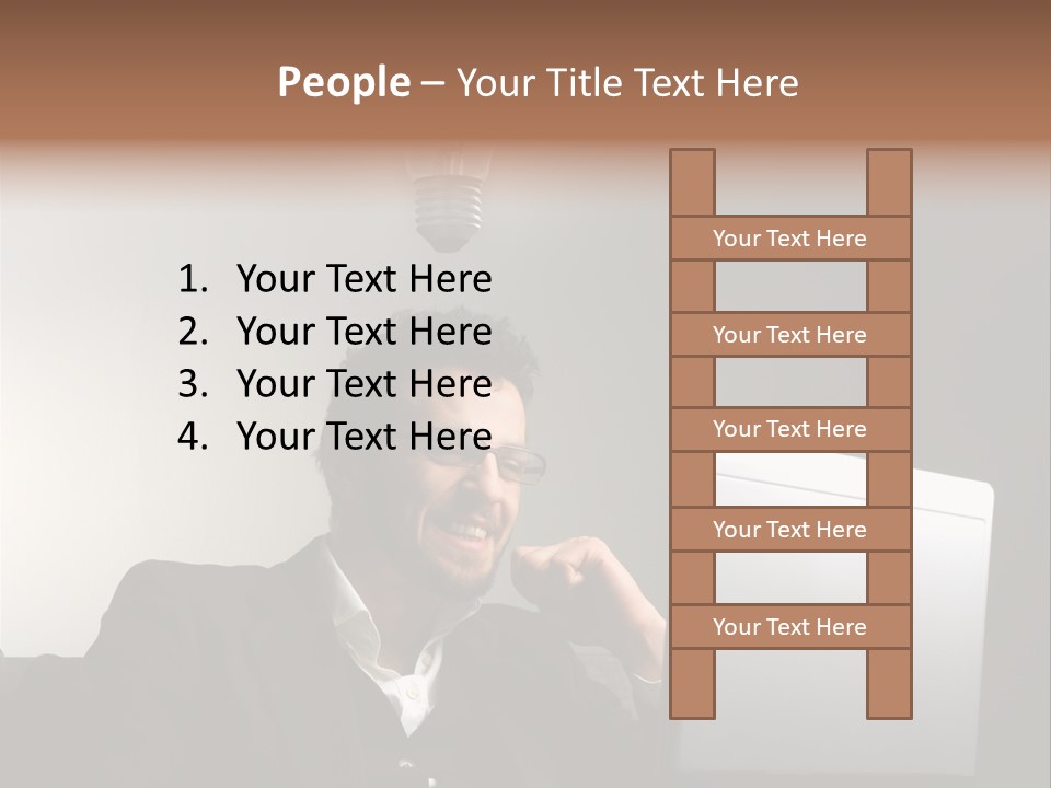 Light Background Armchair PowerPoint Template