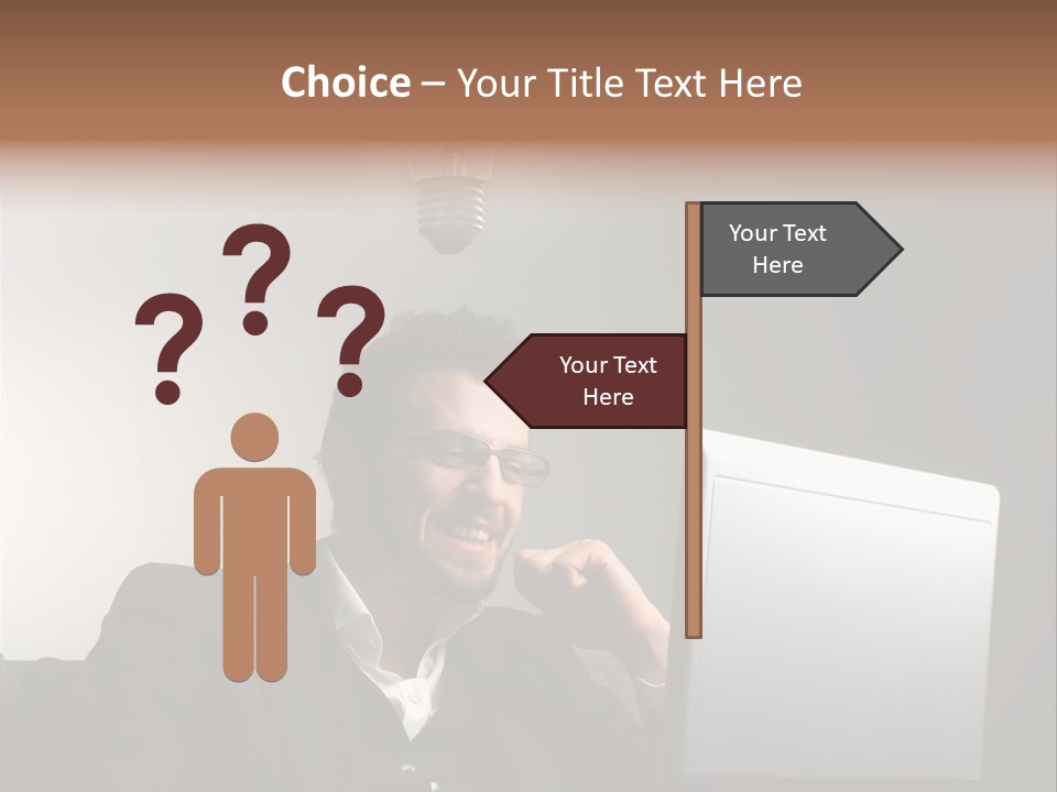 Light Background Armchair PowerPoint Template