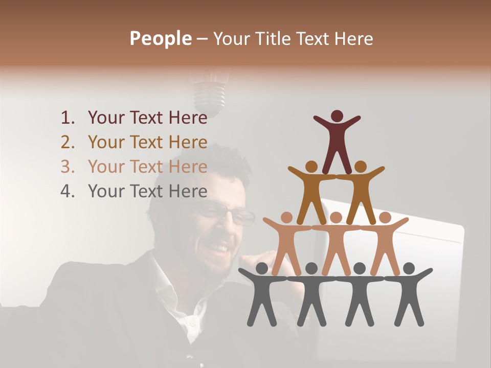 Light Background Armchair PowerPoint Template