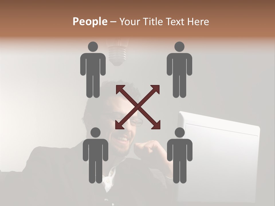 Light Background Armchair PowerPoint Template