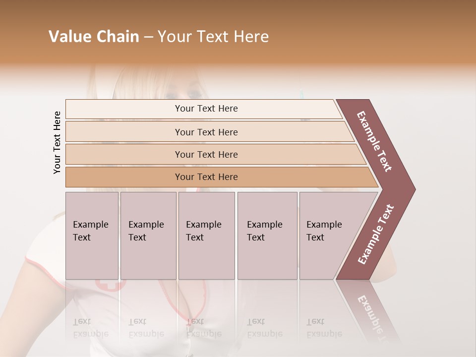 A Woman In A Nurse Outfit Is Holding A Syringe PowerPoint Template