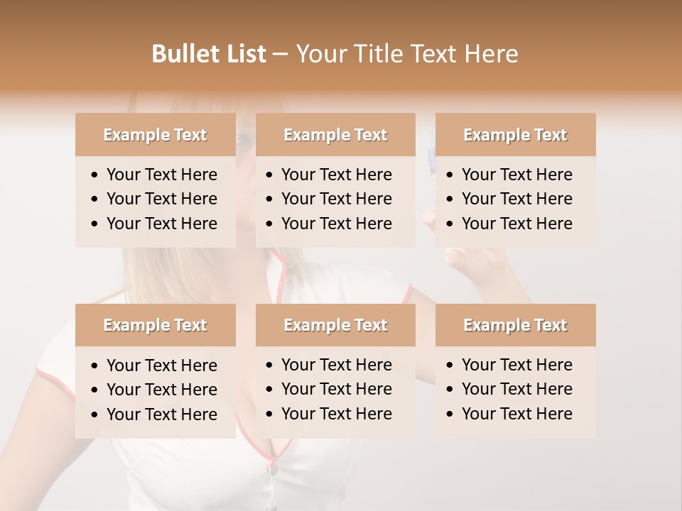 A Woman In A Nurse Outfit Is Holding A Syringe PowerPoint Template