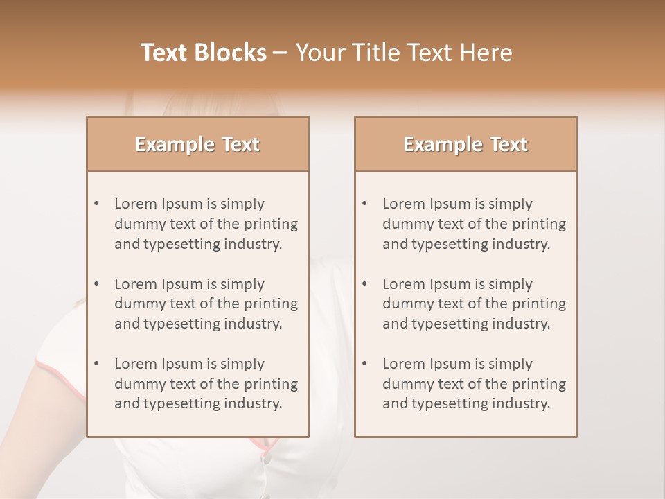 A Woman In A Nurse Outfit Is Holding A Syringe PowerPoint Template