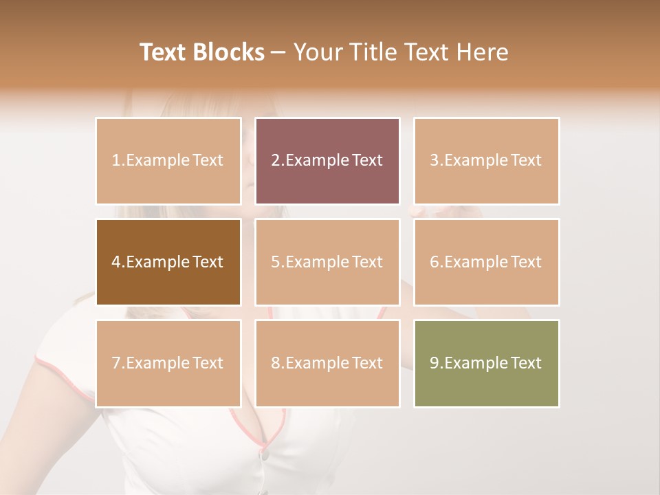 A Woman In A Nurse Outfit Is Holding A Syringe PowerPoint Template