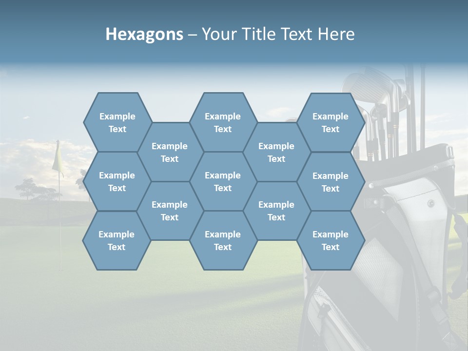 Outdoor Trees Bag PowerPoint Template