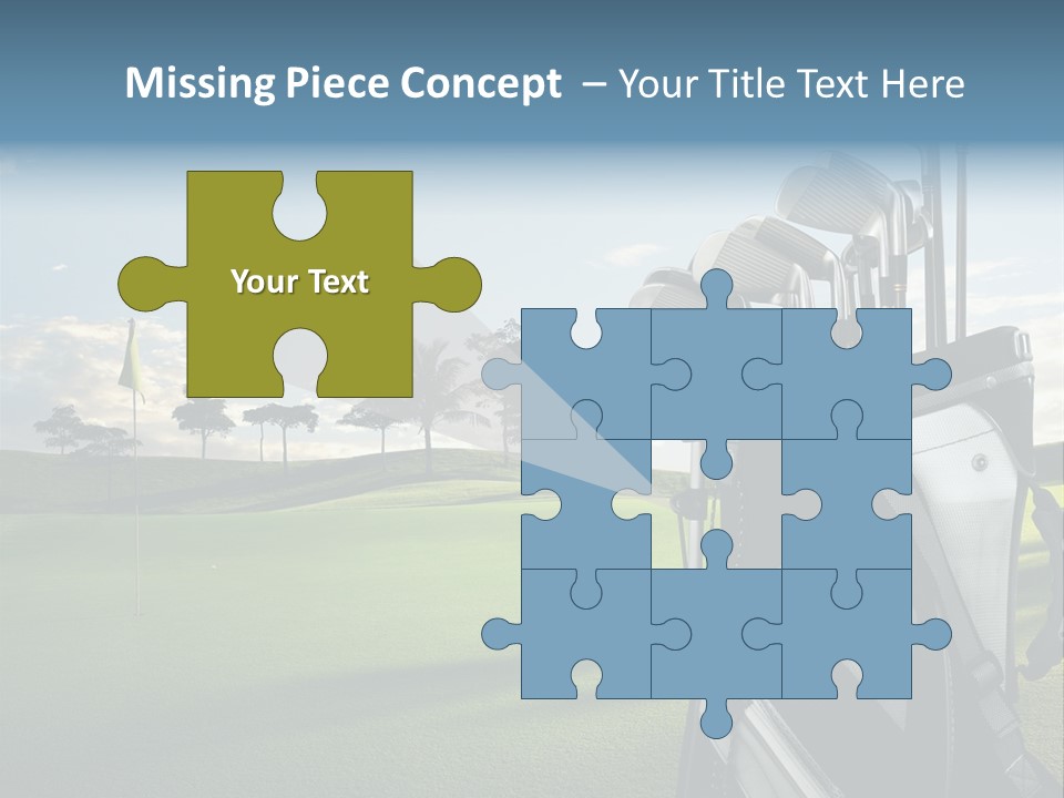 Outdoor Trees Bag PowerPoint Template