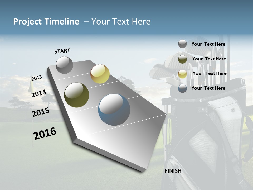 Outdoor Trees Bag PowerPoint Template