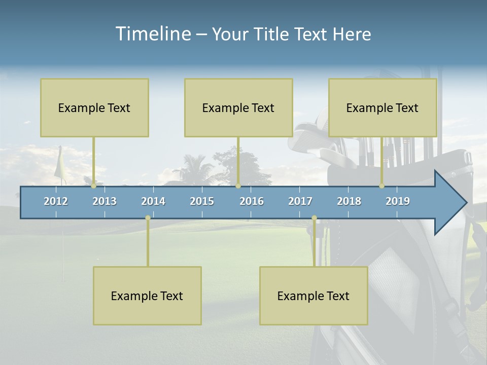 Outdoor Trees Bag PowerPoint Template