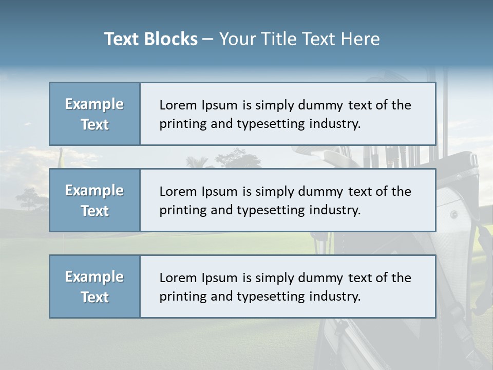 Outdoor Trees Bag PowerPoint Template