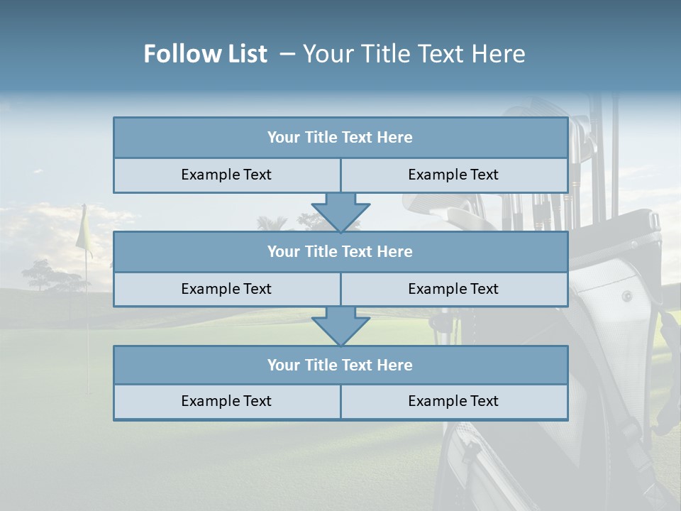 Outdoor Trees Bag PowerPoint Template