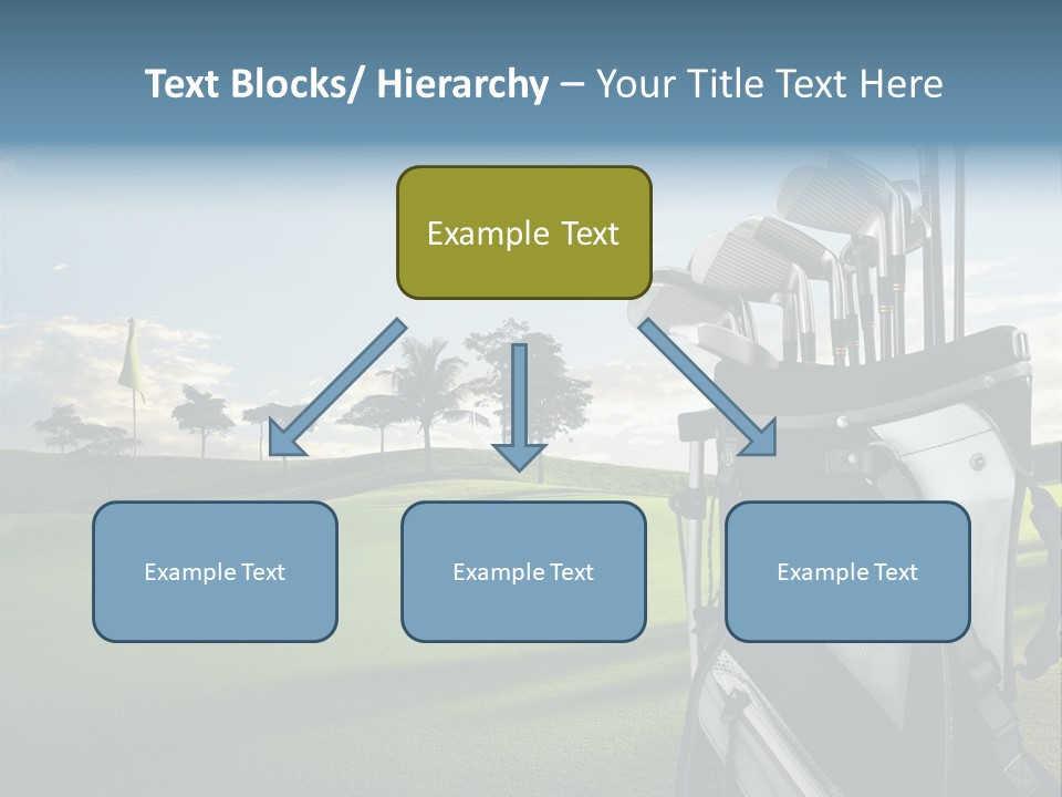 Outdoor Trees Bag PowerPoint Template