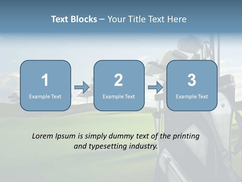 Outdoor Trees Bag PowerPoint Template