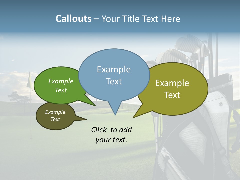 Outdoor Trees Bag PowerPoint Template