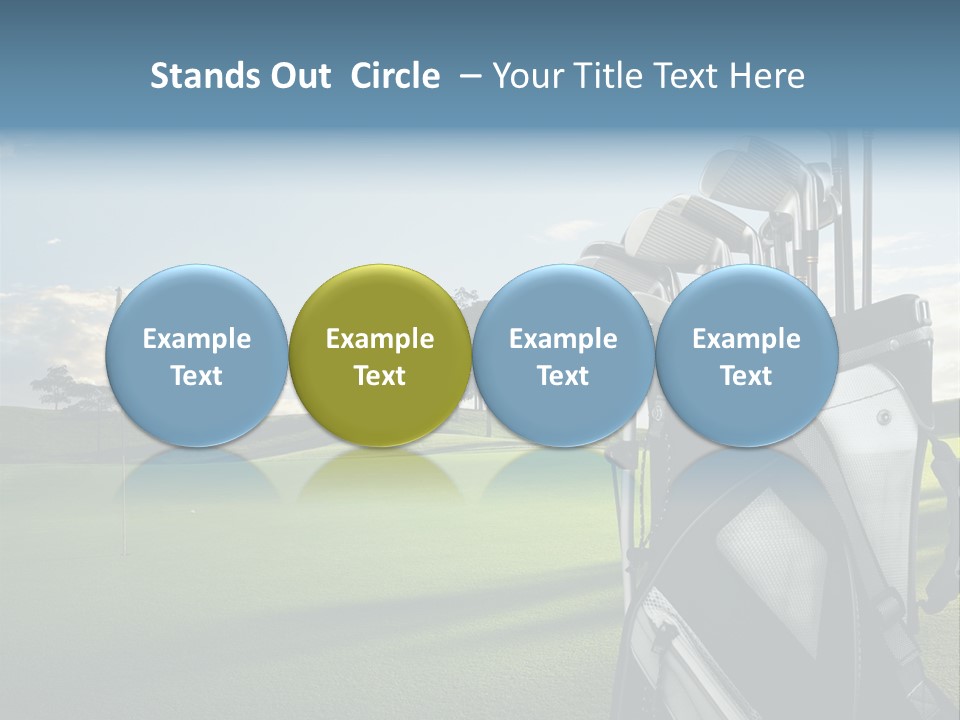 Outdoor Trees Bag PowerPoint Template