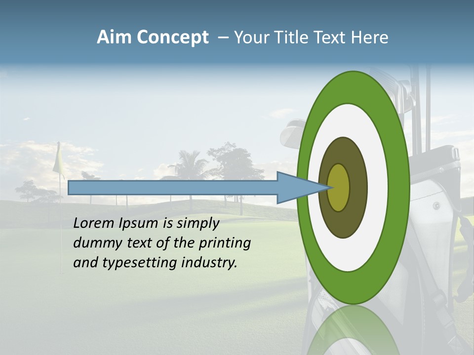 Outdoor Trees Bag PowerPoint Template