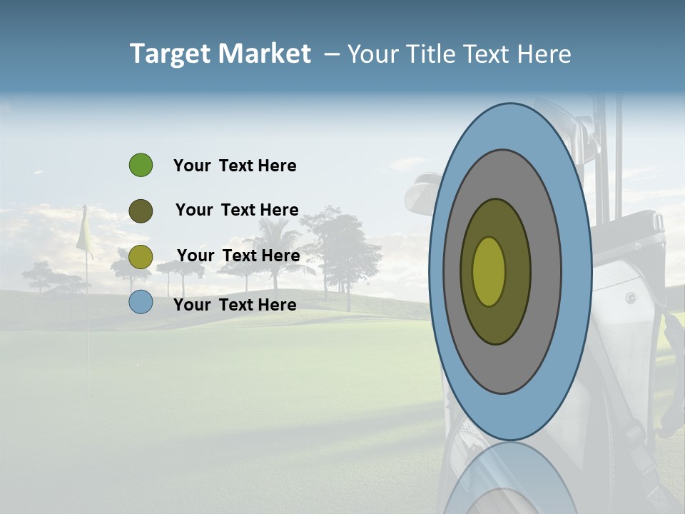 Outdoor Trees Bag PowerPoint Template