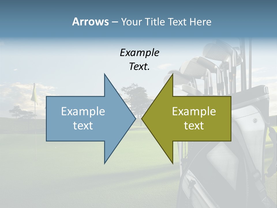 Outdoor Trees Bag PowerPoint Template