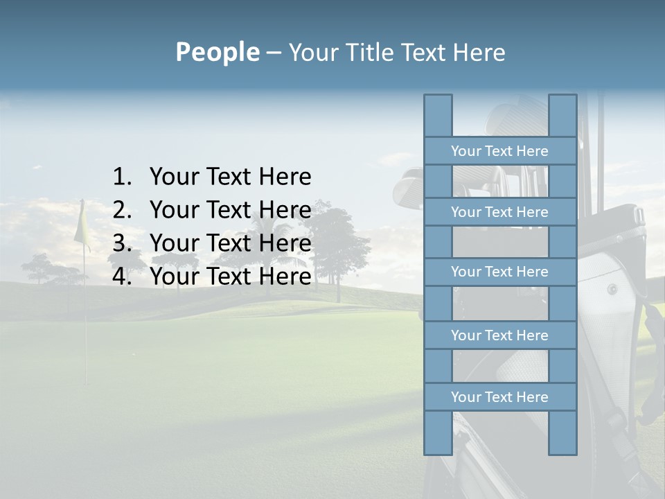 Outdoor Trees Bag PowerPoint Template