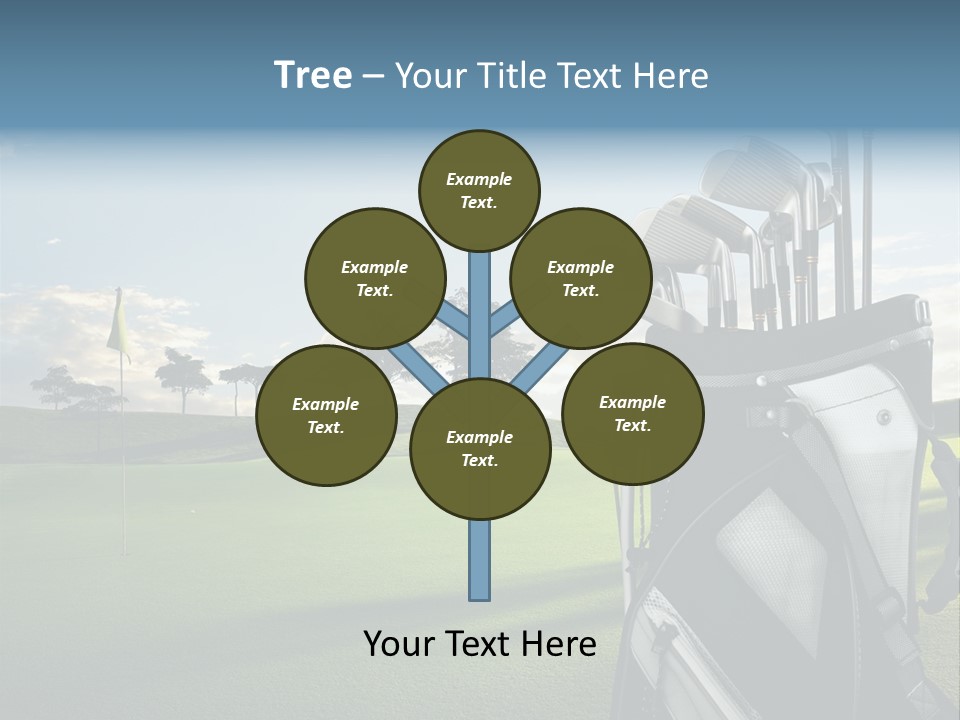 Outdoor Trees Bag PowerPoint Template