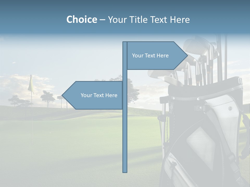 Outdoor Trees Bag PowerPoint Template