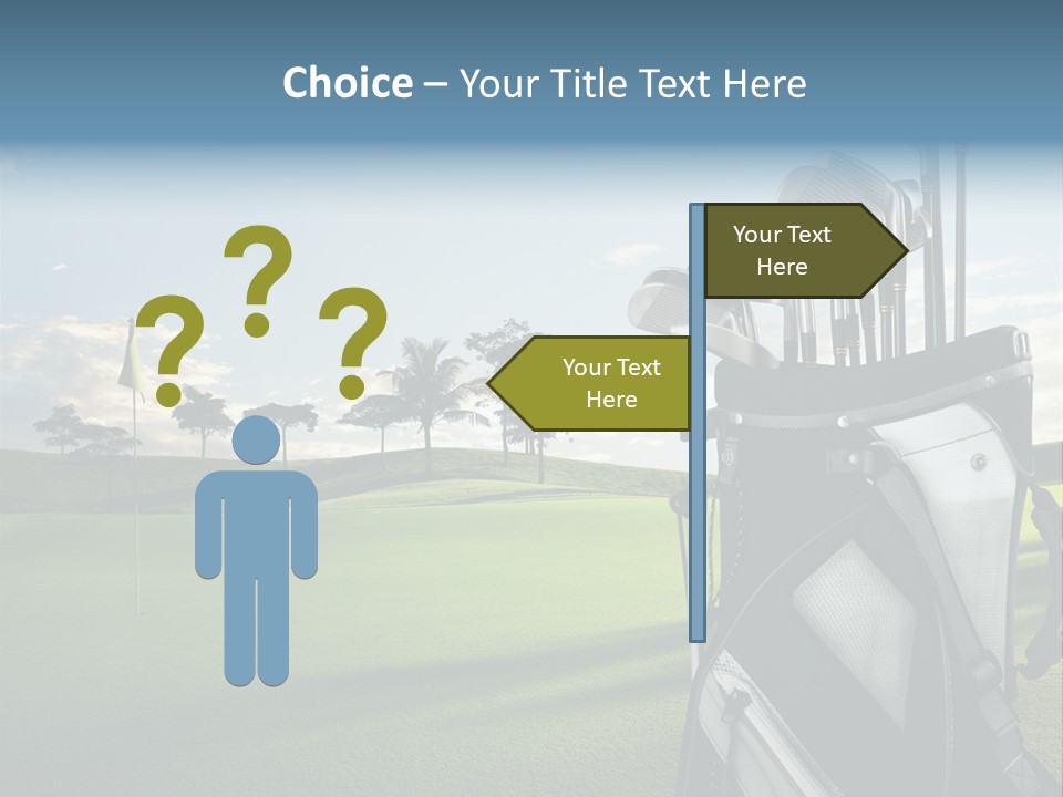 Outdoor Trees Bag PowerPoint Template