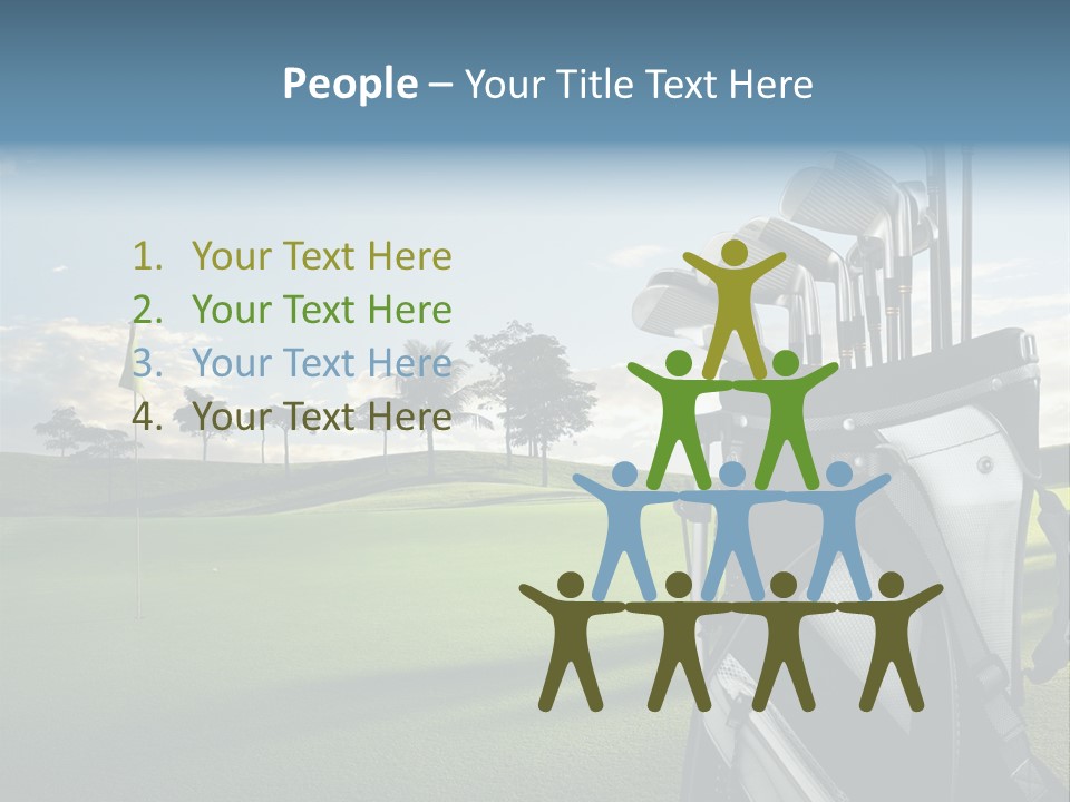 Outdoor Trees Bag PowerPoint Template