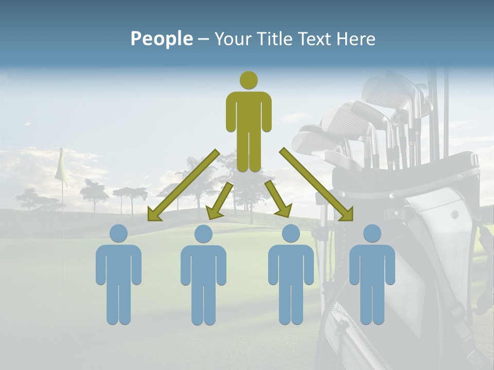 Outdoor Trees Bag PowerPoint Template