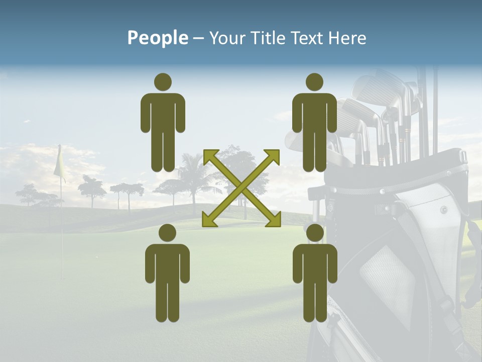 Outdoor Trees Bag PowerPoint Template