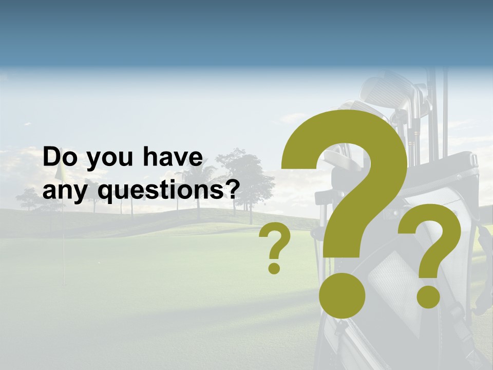 Outdoor Trees Bag PowerPoint Template