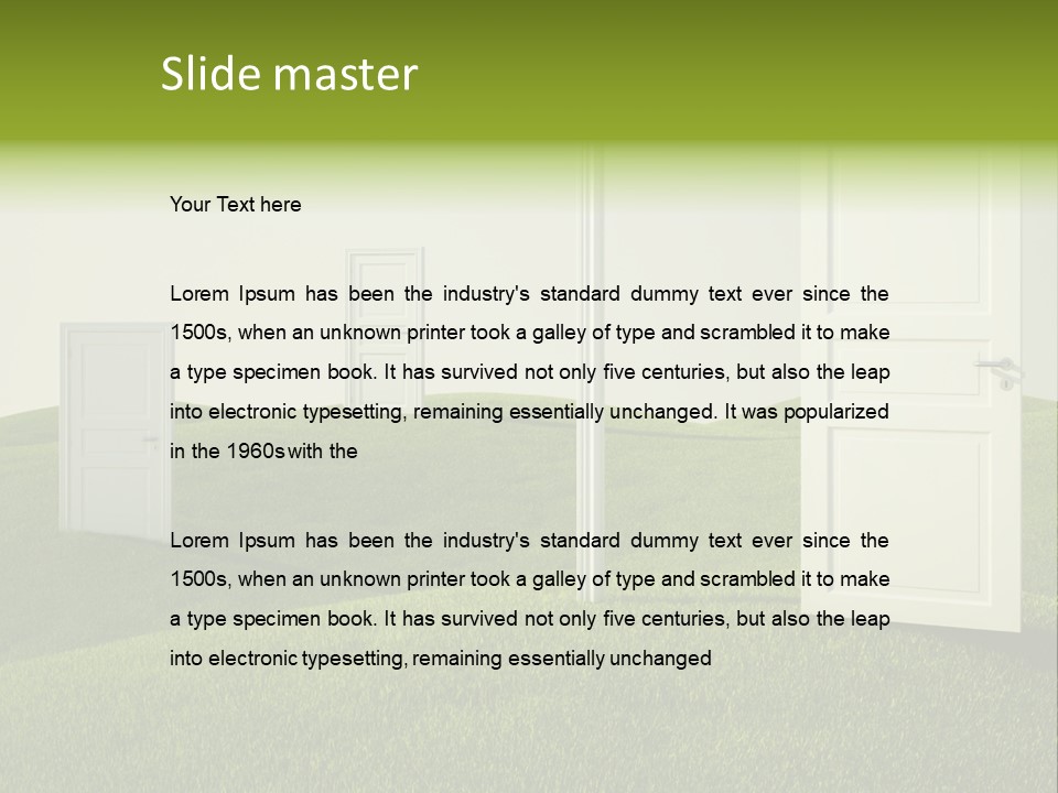 Scenic Sky Summer PowerPoint Template