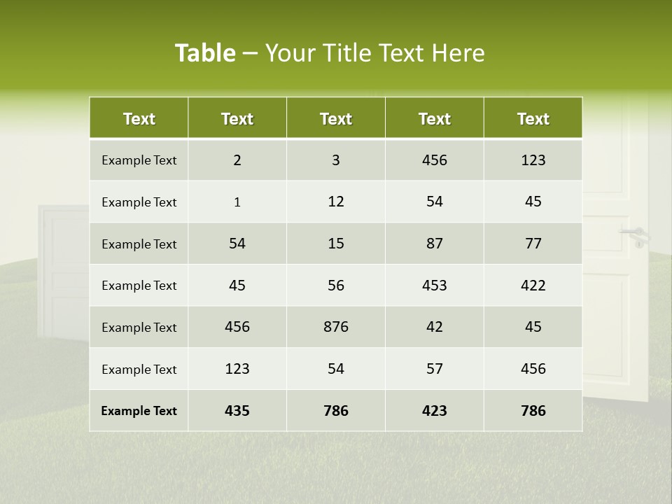 Scenic Sky Summer PowerPoint Template
