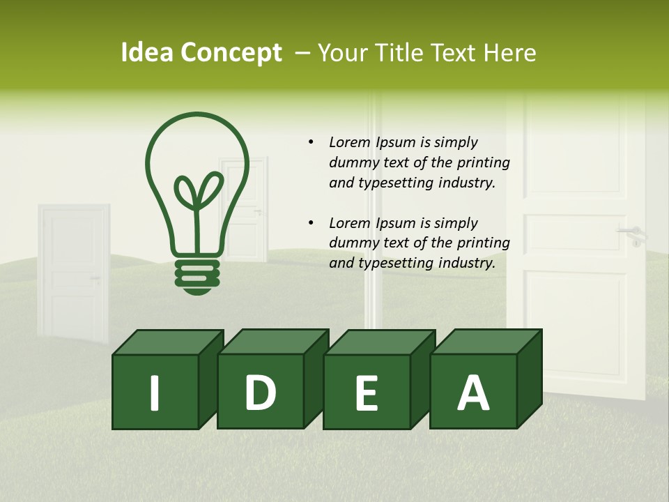 Scenic Sky Summer PowerPoint Template