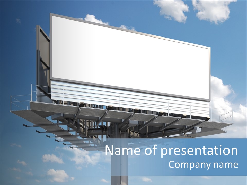 Market Sky Billboard PowerPoint Template