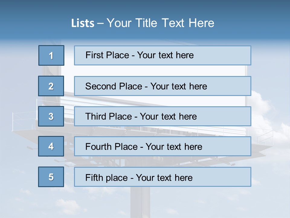 Market Sky Billboard PowerPoint Template