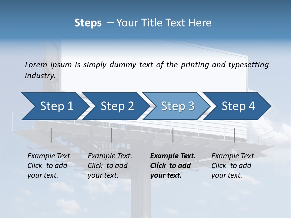 Market Sky Billboard PowerPoint Template