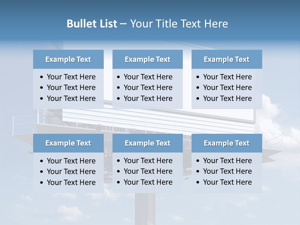 Market Sky Billboard PowerPoint Template