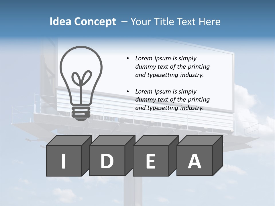 Market Sky Billboard PowerPoint Template