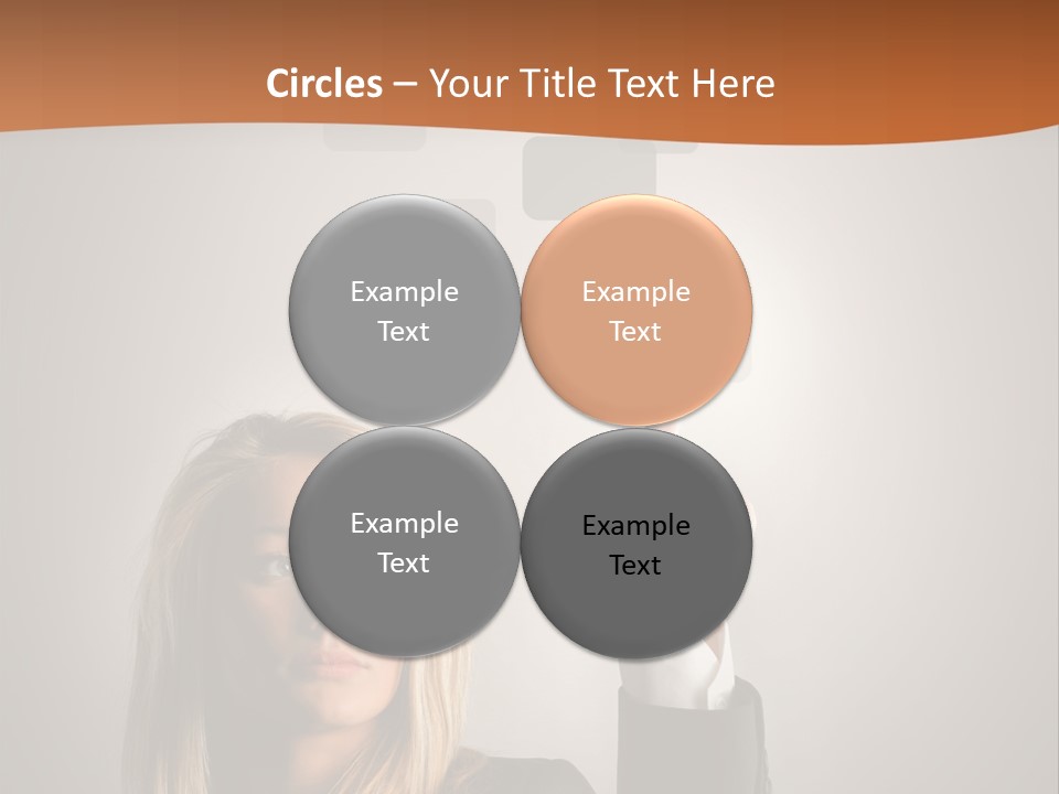 Finger Career Girl PowerPoint Template