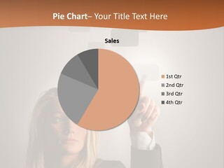 Finger Career Girl PowerPoint Template