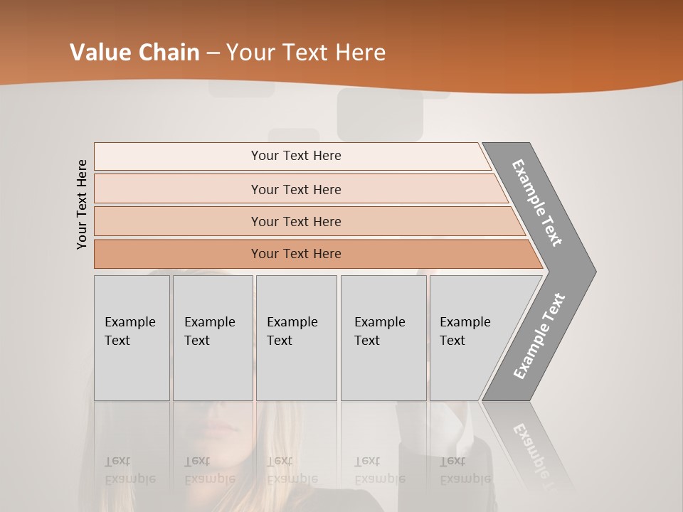 Finger Career Girl PowerPoint Template