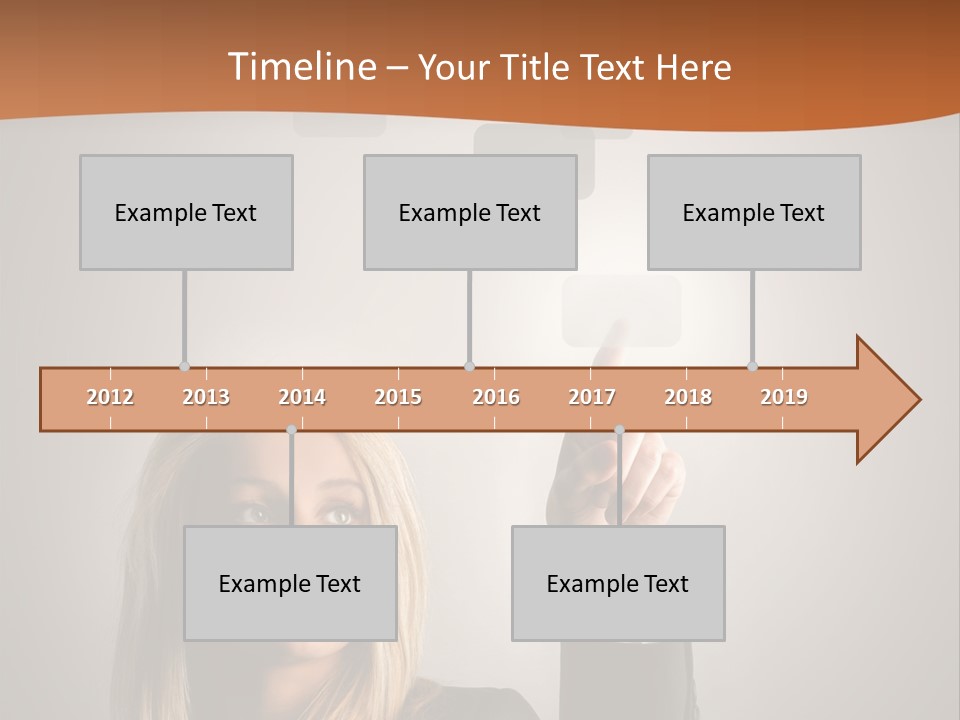 Finger Career Girl PowerPoint Template