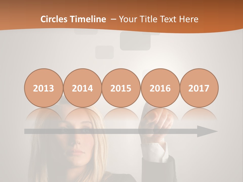 Finger Career Girl PowerPoint Template