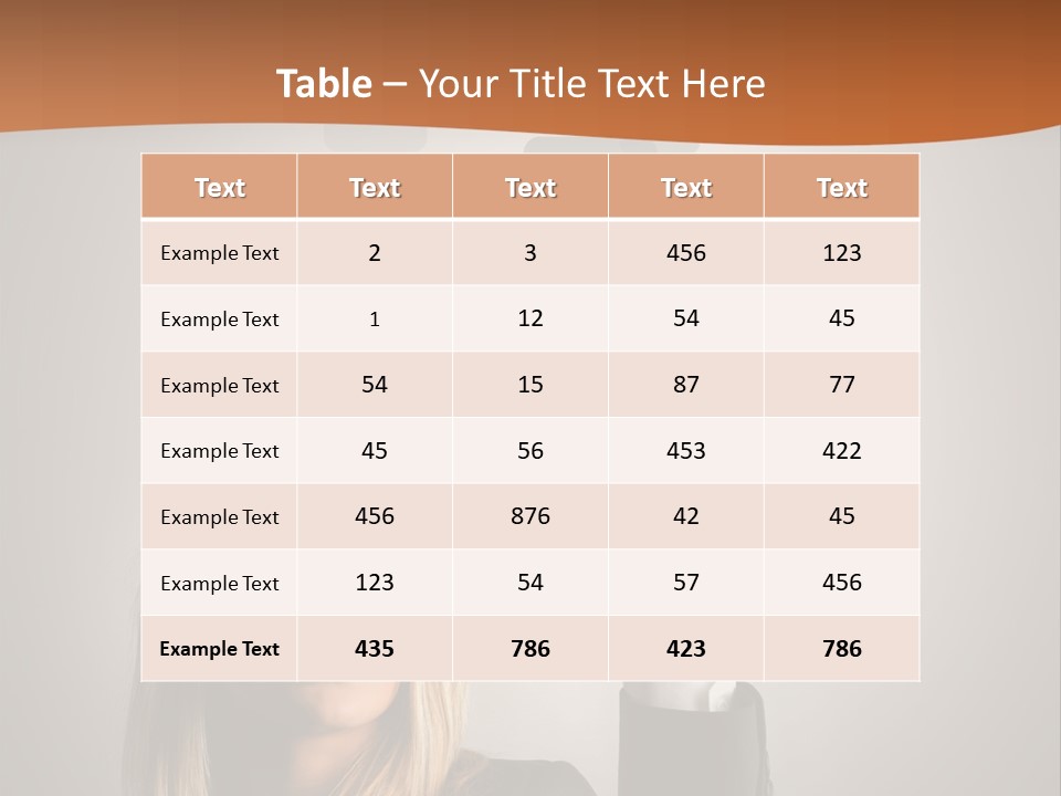 Finger Career Girl PowerPoint Template