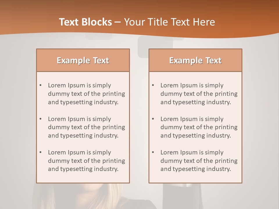 Finger Career Girl PowerPoint Template