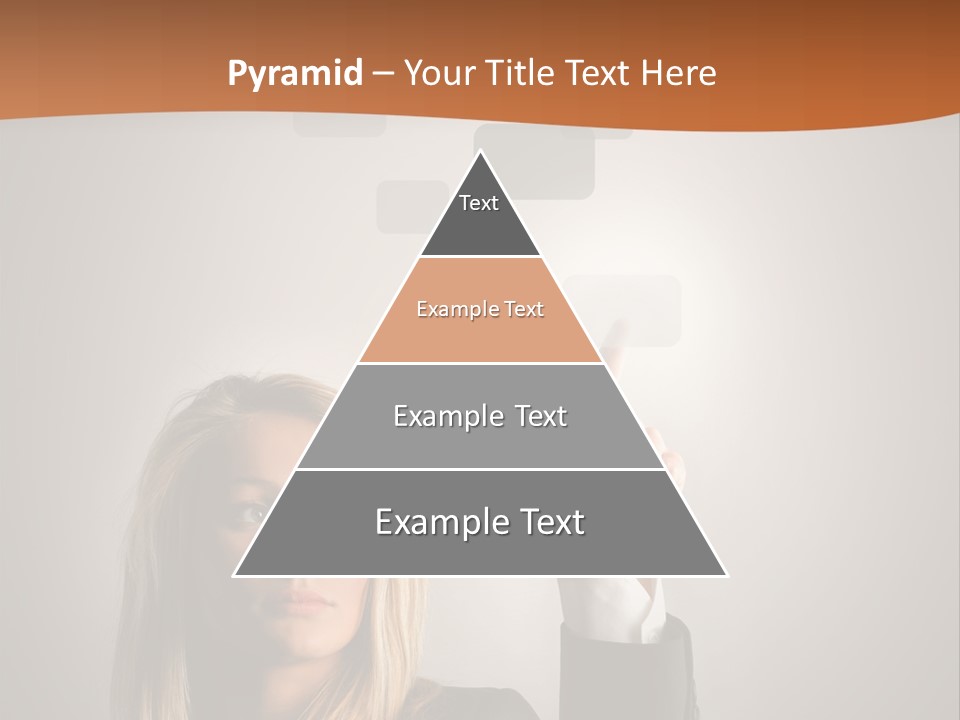 Finger Career Girl PowerPoint Template