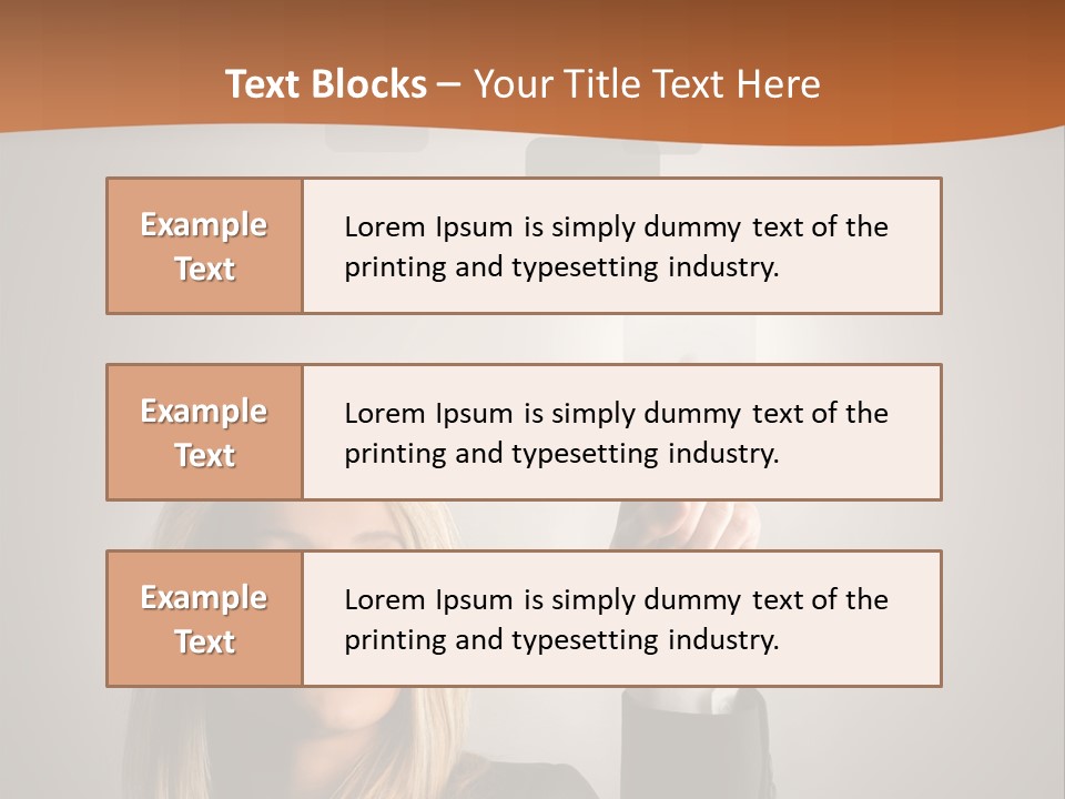 Finger Career Girl PowerPoint Template