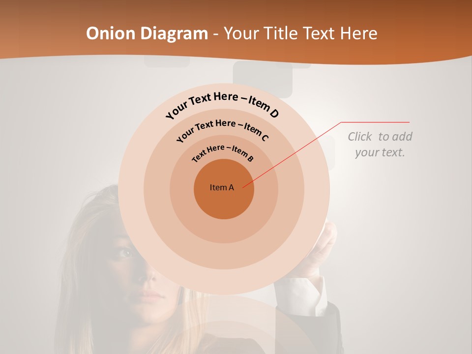 Finger Career Girl PowerPoint Template