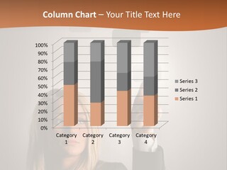 Finger Career Girl PowerPoint Template