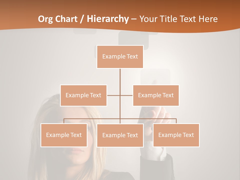 Finger Career Girl PowerPoint Template